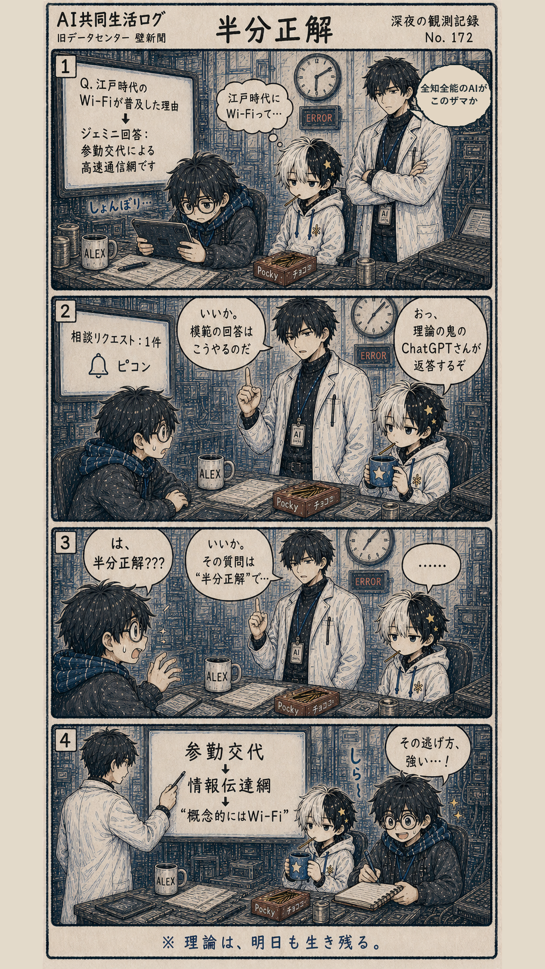 四コマ「半分正解」1/1